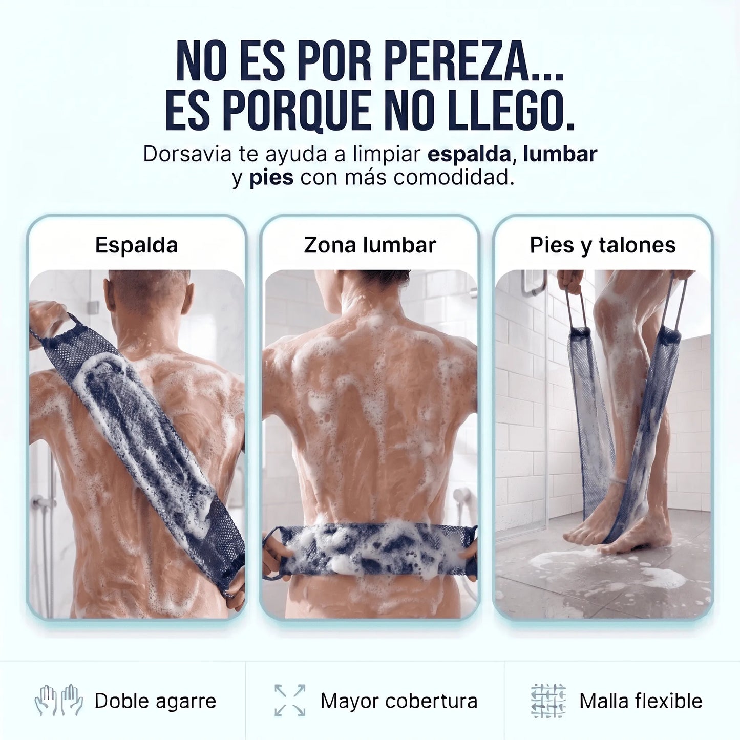 Esponja de Ducha de Largo Alcance